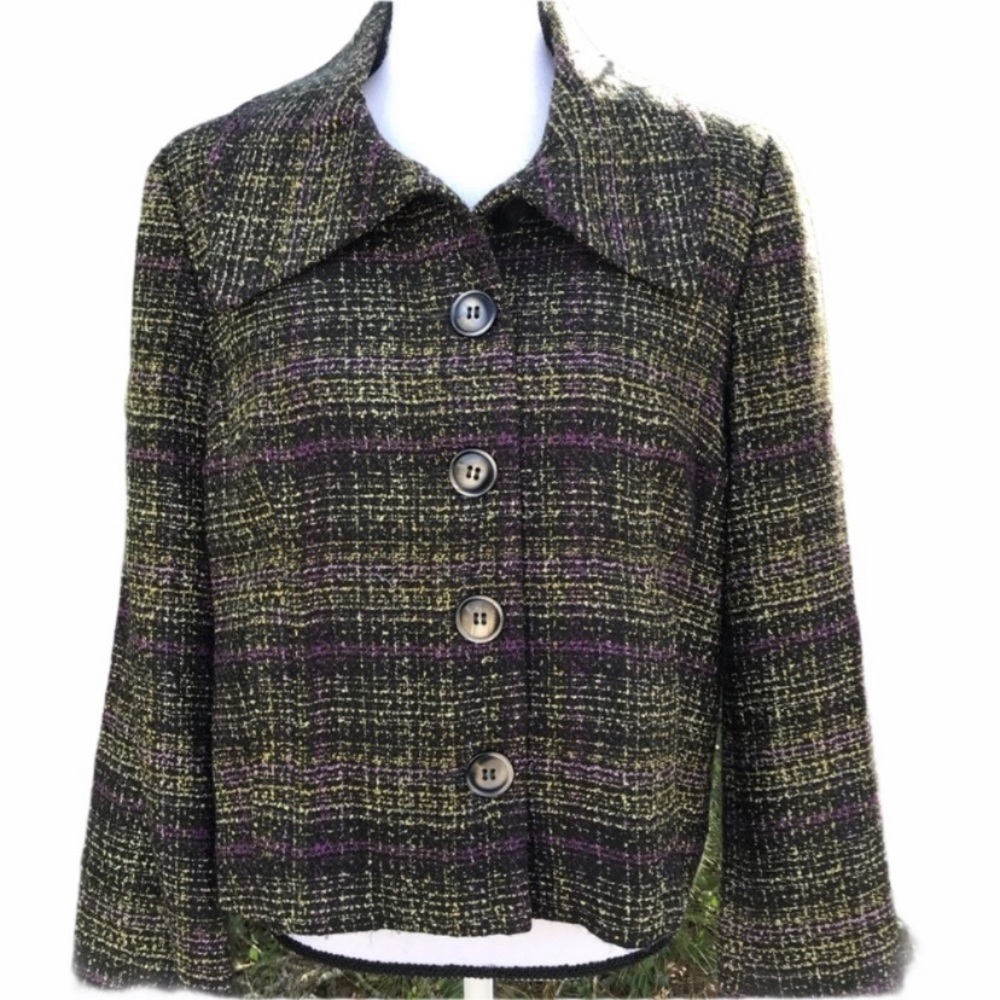 Pendleton Tweed Blazer Jacket Size 10P